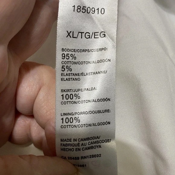 Steve Madden Women's Sleeveless Maxi Dress – Scoop Neck, White XL Cottagecore - Picture 6 of 6